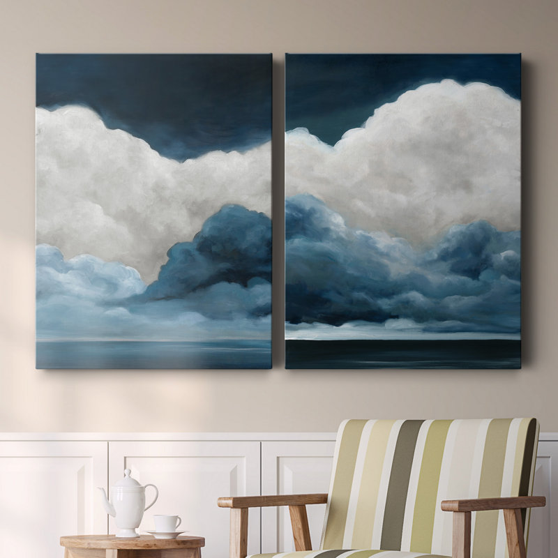 «Nature's Drama I», ensemble de 2 reproductions d'art, Pas de tapis, H 40 po x l 60 po x P 1 po, Toile tendue