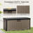 Storage Box with Lockable Design & Gas Strut Handle 2 Person Bench Garden Organizer-116546762