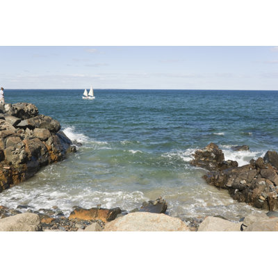 Maine Shoreline - Wrapped Canvas Print