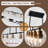 Linear 5-light Black Chandelier Industrial Design, Rectangular For Dining Room With No Bulbs Included
