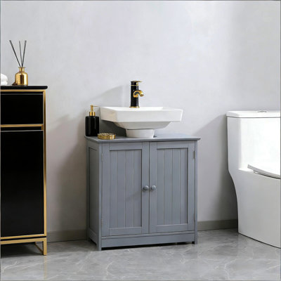 Modern Style Pedestal Sink Storage Cabinet,Bathroom Under Sink Cabinet