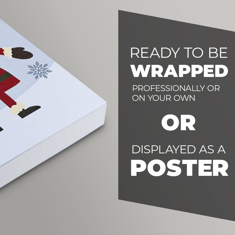 Winer Santa I - Impression sur toile seulement - NON CADRE, H 27 po x l 18 po
