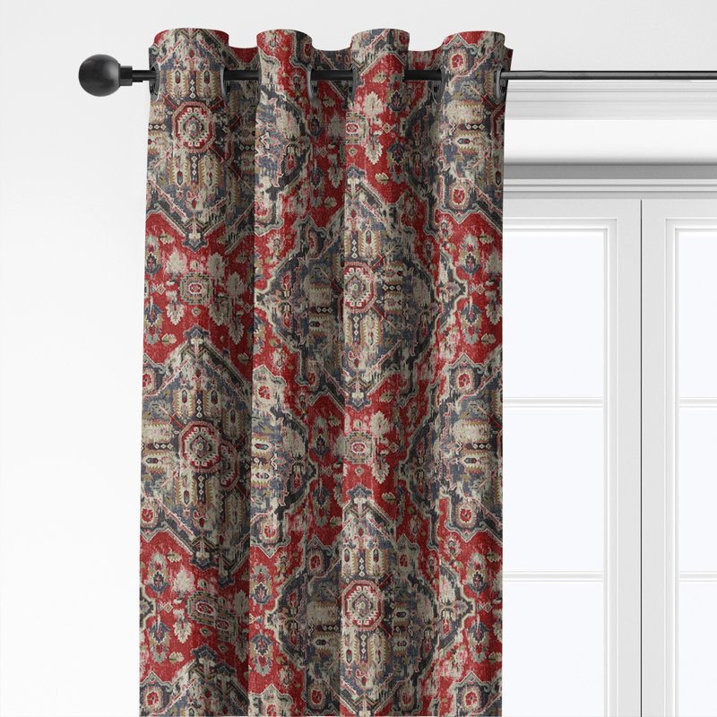 Panneaux rouge / bleu à œillets Charvelle (comprend 2 panneaux) l 50 po x L 108 po (taille par panneau), 50 x 108