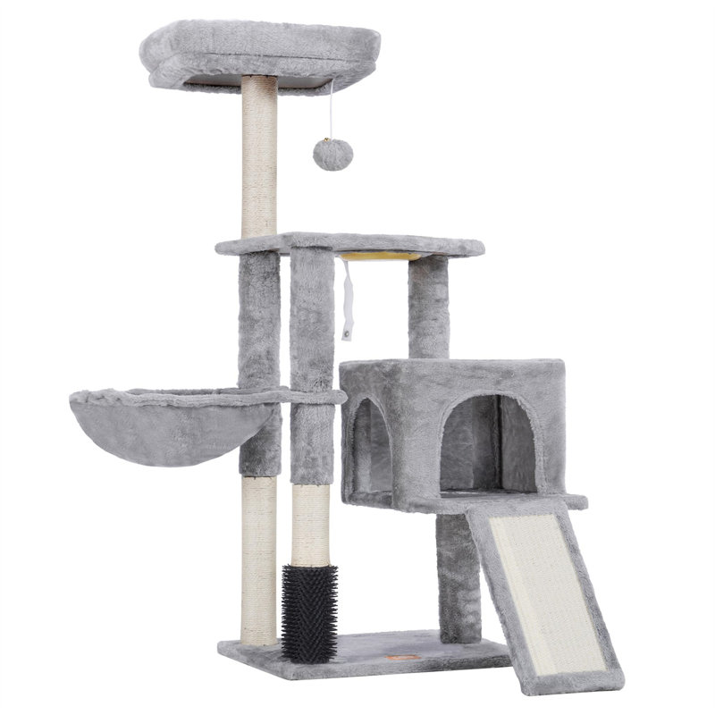 Elgin 7.09'' H Cat Tree, 7.09" H x 12.6" W x 17.32" L, Gray