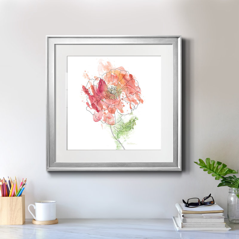 Simple Study II par J Paul - reproduction d'art sur papier encadrée, H 17,5 po x l 17,5 po x P 1,5 po
