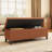 Upholstered Button Tufted Storage Bench