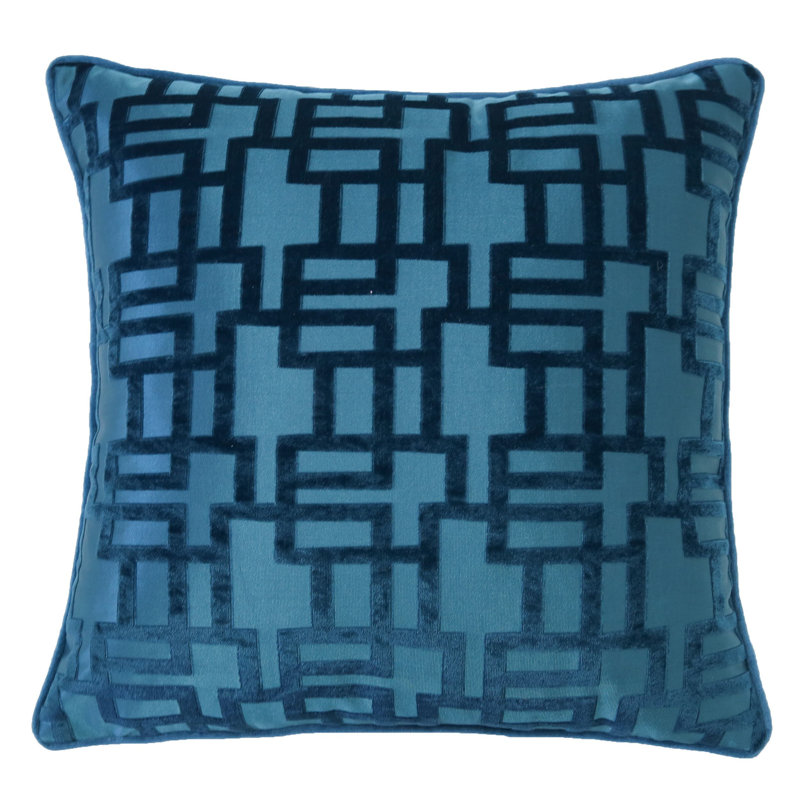  Square Pillow Cover and Insert, Light Blue