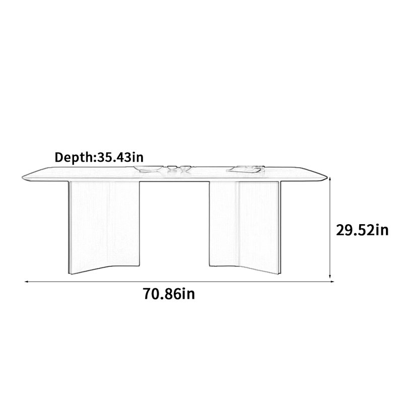 Denman, 29.52"H x 70.86"L x 35.43"W
