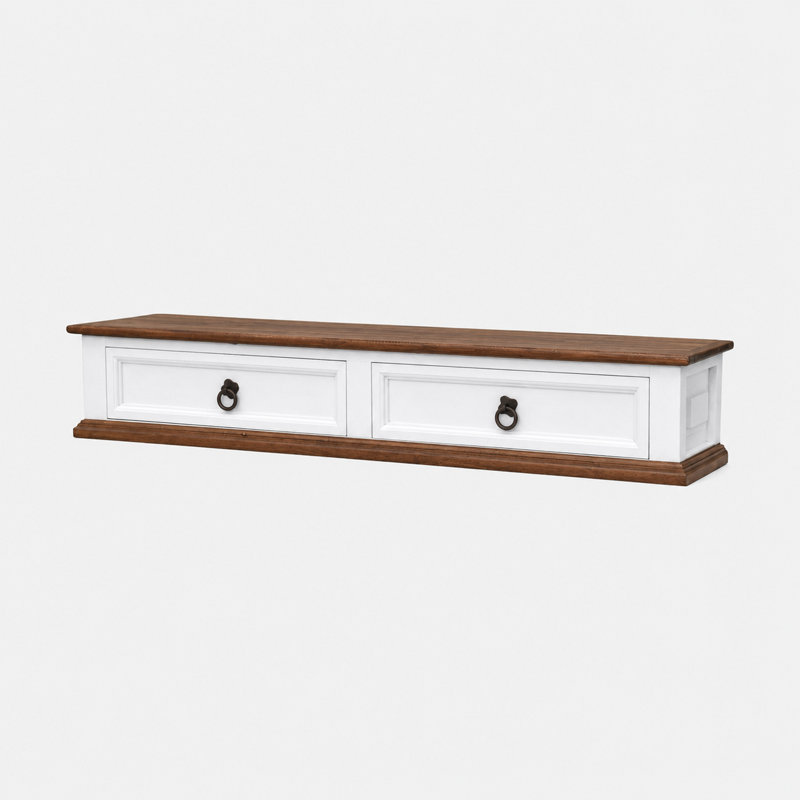 Solid Wood Two-Drawer Dresser Top Organizer