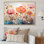 Corail orange fantaisiste botanique sauvage II - impression