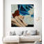 Sur les rochers sur toile-92588281