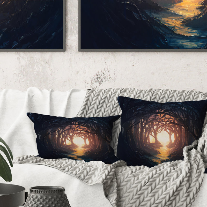 Coussin décoratif imprimé tropical A