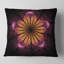 Fleur fractale mauve scintillante - Coussin imprimé floral-29457128-29457131