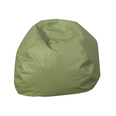 35" Round Vegan Leather Bean Bag by Children