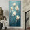 Shelbie Magnolia Blooms In Saffire Winter Impressionist I - Magnolias, art mural