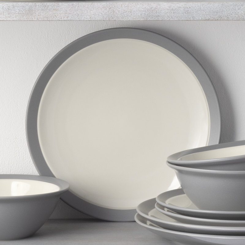 Assiettes à salade Noritake Colorwave Curve, 8 1/2 po, Ardoise