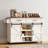 Kitchen Island With Cabinet And Drawer, Wood Rolling Kitchen Island Cart With Barn Doors,White