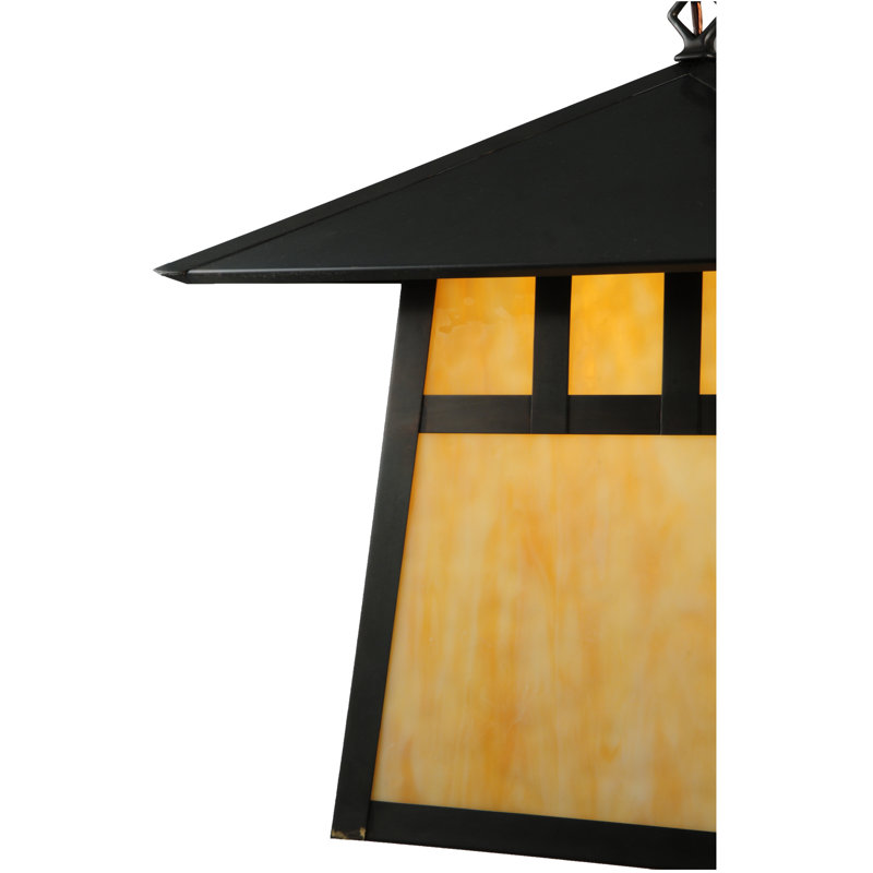 1 - Light Pendant, Craftsman Brown