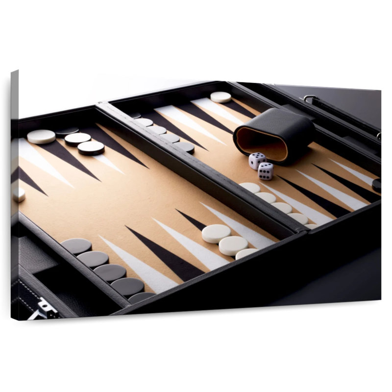 Senne Modern Backgammon, 20" H x 30" W