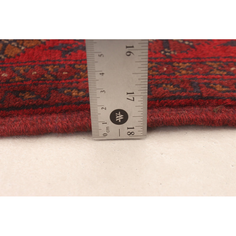 Monseratt One-of-a-Kind 4'1" X 6'5" New Age Wool Area Rug in Red