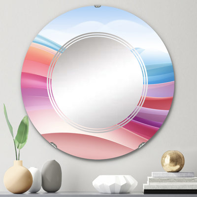 Claverham - Miroir mural moderne rond