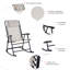 Chaise berçante en métal Gaston-31010073
