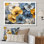Impression sur toile Elegant Yellow and Blue Pansy - Pansies