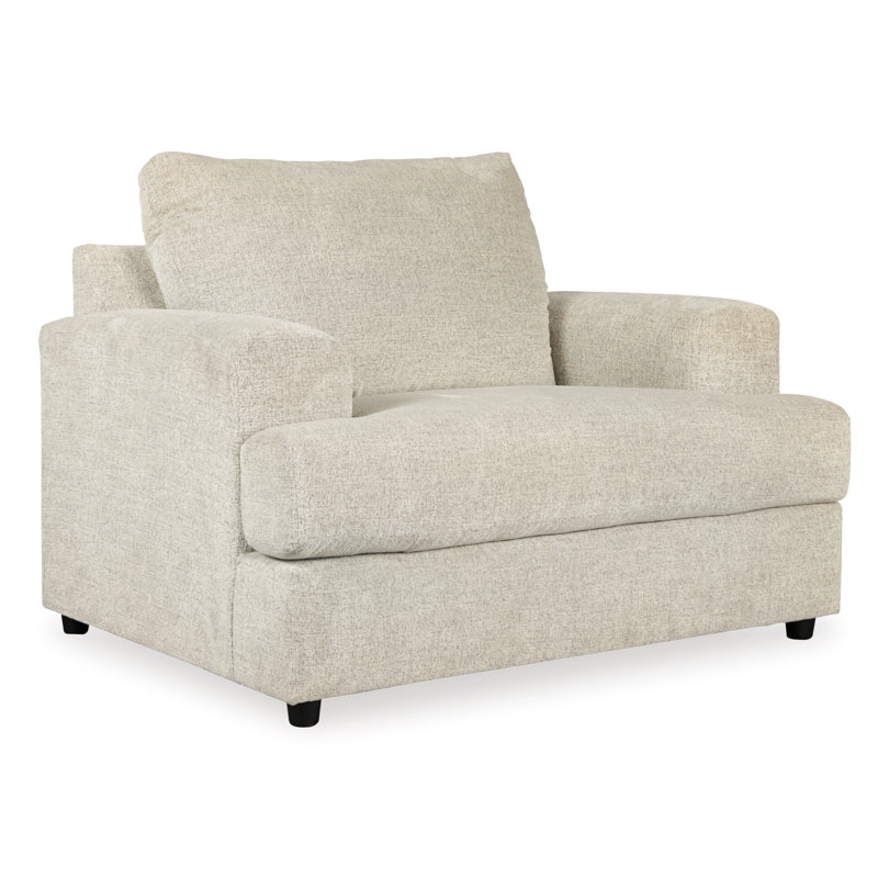 Maravilla Upholstered Accent Chair with Ottoman