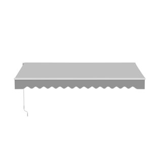 Retractable Patio Awning - White Frame