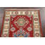 Tapis de couloir unique en laine noué à la main 2 pi 1 po x 5 pi 10 po nouvel âge en rouge / beige / vert