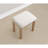 Holcomb Illuminating Gold Vanity Table And Stool , 3 Storage Drawers, Adjustable Oval Mirror Makeup With Stool,-521709847