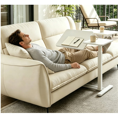 Bureau mobile mobile debout, blanc