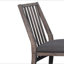 Ensemble de chaises d'appoint en bois 2 pièces avec sièges rembourrés recouverts de tissu