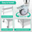 Table de travail commerciale en acier inoxydable, table de travail robuste à trois couches NSF Workbench-100490310