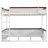 Bunk Bed With Built-in Shelves, Led Light And Usb Charging Station-479732590