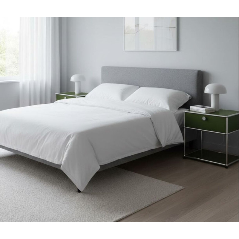 Table de chevet Huggo, Vert olive