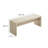 Mirella 53.5” Faux Travertine Bench In Travertine-101181391