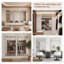 Très grand miroir encadré en métal, miroir pleine longueur sur pied pour la chambre à coucher, le salon ou la salle de sport-893257029-893257048
