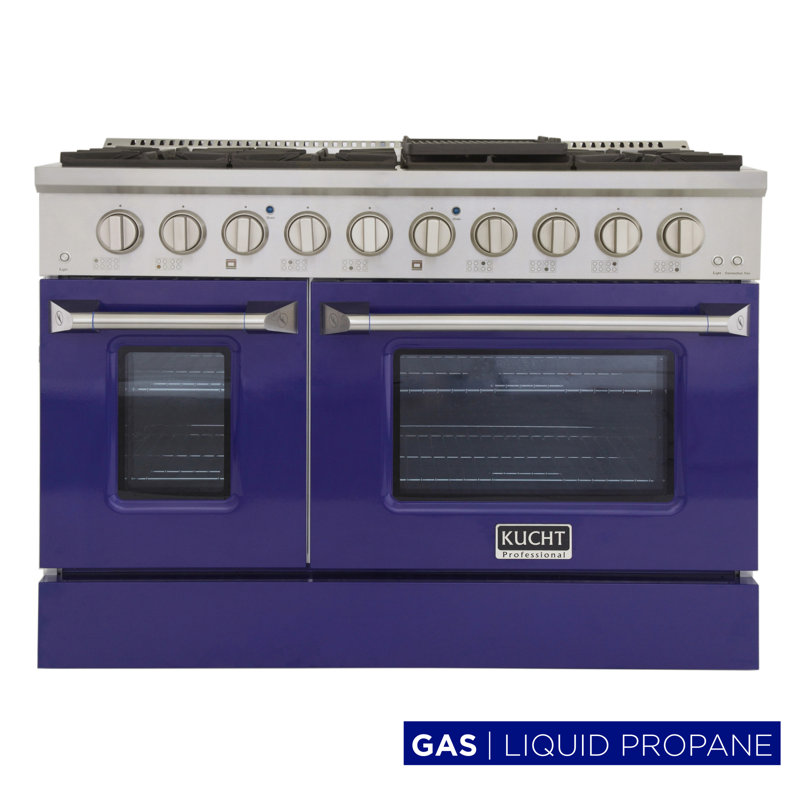 48" 6.7 Cu. ft Freestanding Gas, Liquid Propane, Blue