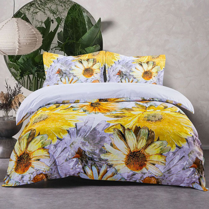 Ensemble de housse de couette en microfibre sans attaches?, Grand lit