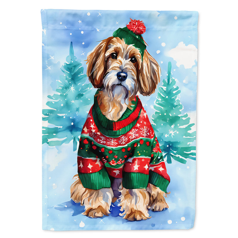 Double Sided Polyester Christmas, 40" H x 28" W