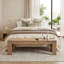 Banc en bois d'acacia massif Abagail Ronny