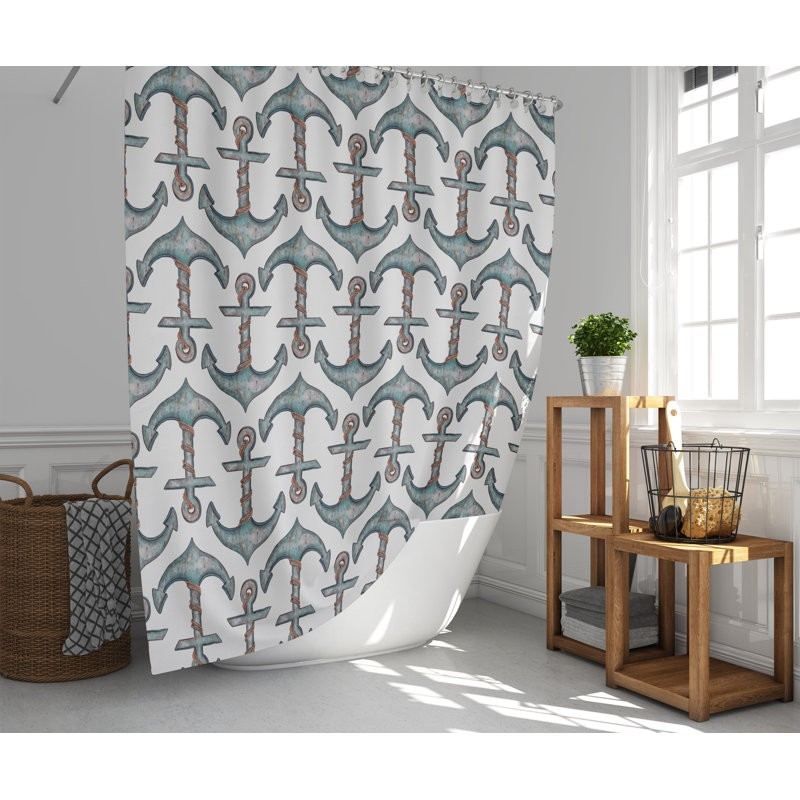 Abstract Shower Curtain, 83" H x 70" W