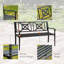 Banc de jardin en acier extérieur
