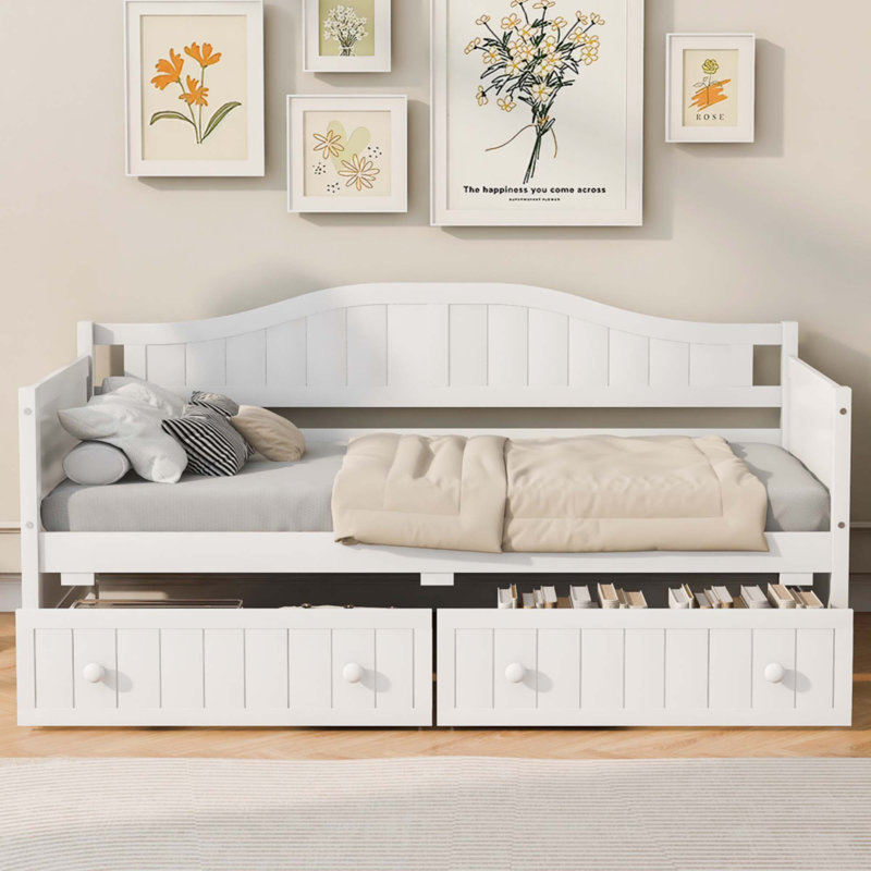 Lit de jour simple en bois