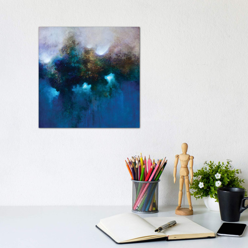 Blue Waters by Dean Crouser - Painting on Canvas, 93.98 cm H x 93.98 cm W x 1.91 cm D, No Frame
