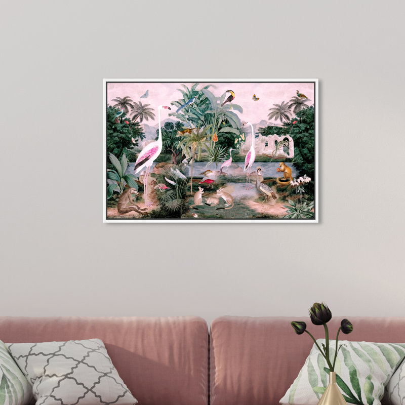 The One Place Day - Impression sur toile, H 20 po x l 30 po, Toile encadrée, Blanc