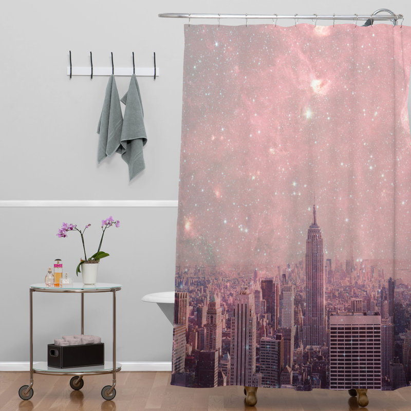 Rideau de douche simple recouvrant stardust new york
