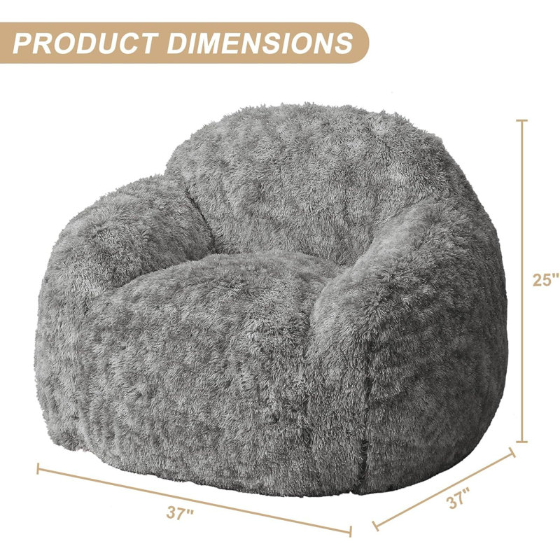 Fauteuil à billes, avec accoudoirs, Gris