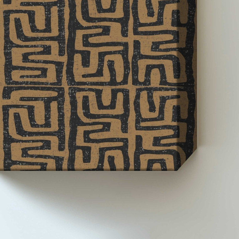 «Kuba Play III Brown» par Cheryl Warrick - impression sur toile, 30" H x 20" W, Does Not Apply